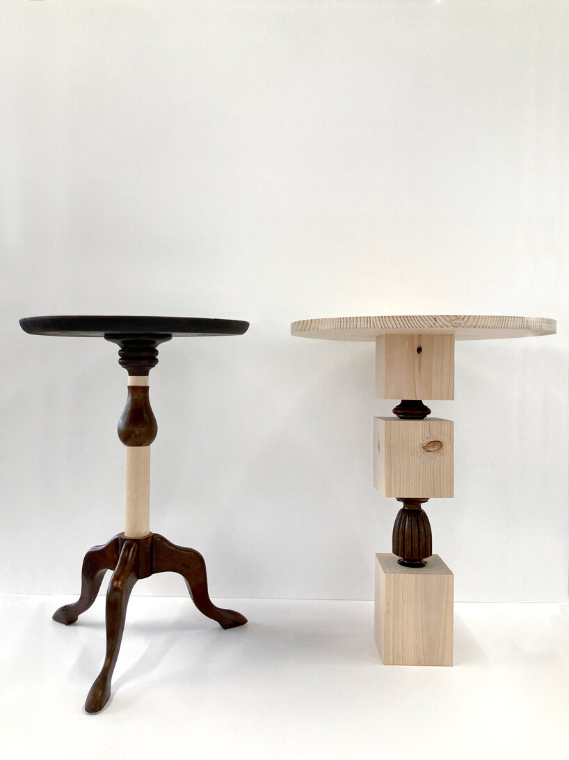 schemata SENBAN method to carve intriguing forms at milan design week