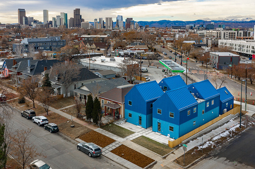 PRODUCTORA's bright blue residential complex responds to new housing needs in denver