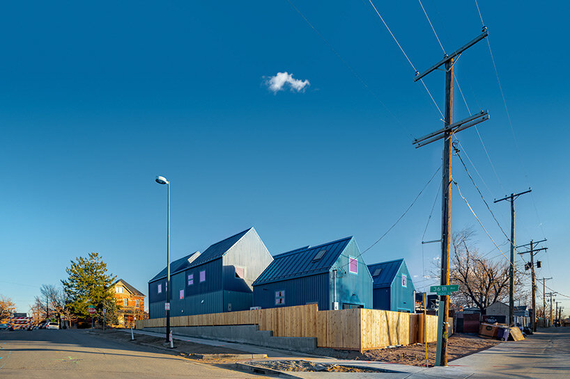 PRODUCTORA's bright blue residential complex responds to new housing needs in denver