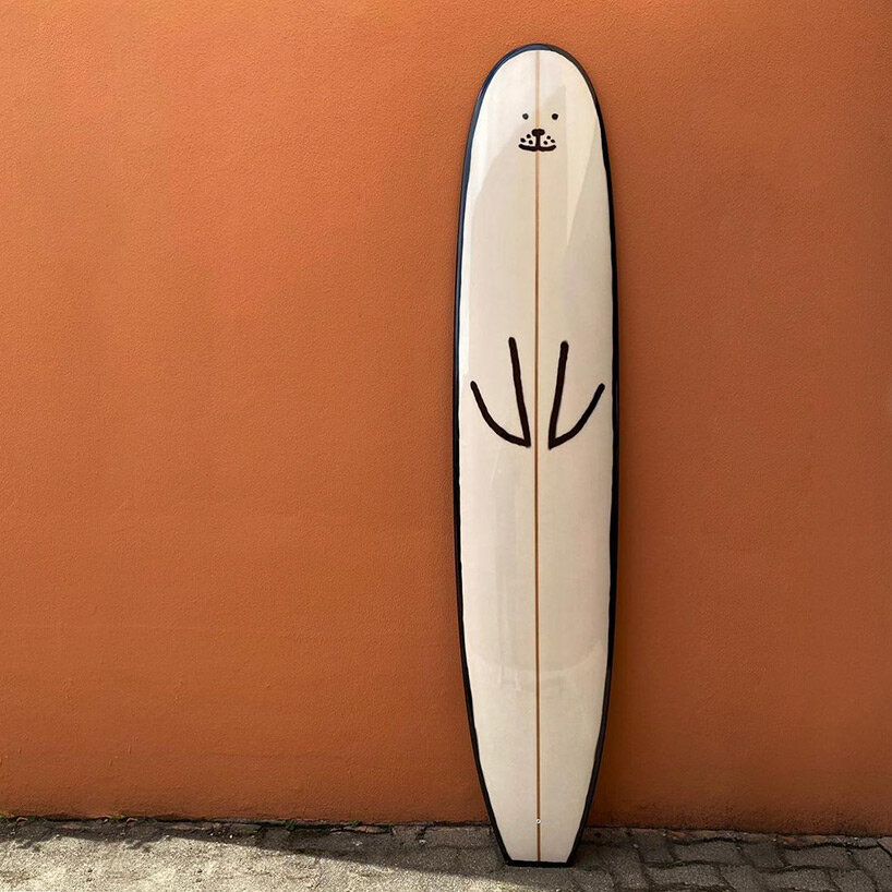 these hand-painted sea animal surfboards by jean jullien will bring out your inner child