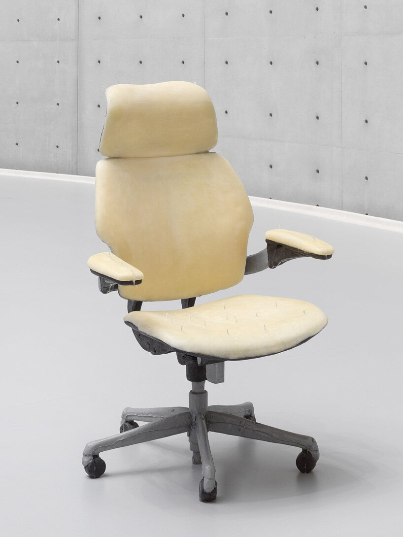 urs fischer ephemeral wax sculptures are burning inside the bourse de commerce in paris