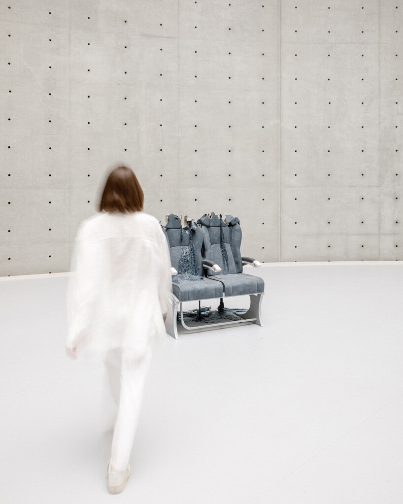 urs fischer ephemeral wax sculptures are burning inside the bourse de commerce in paris