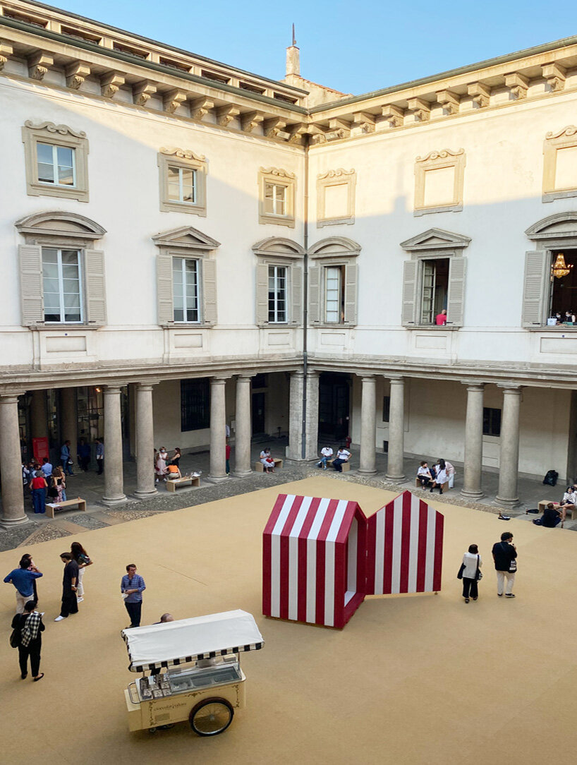 aires mateus brings the beach to a baroque palazzo during design variations 2021