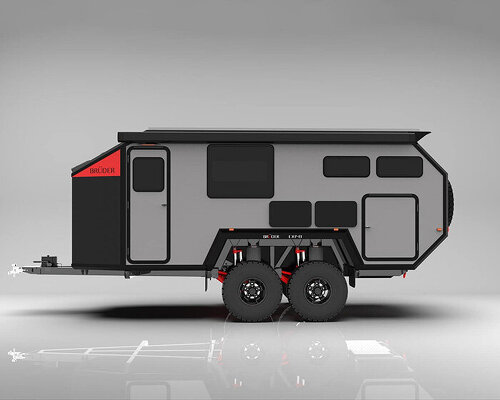 bruder EXP-8 off-road camper is an off-grid luxurious trailer