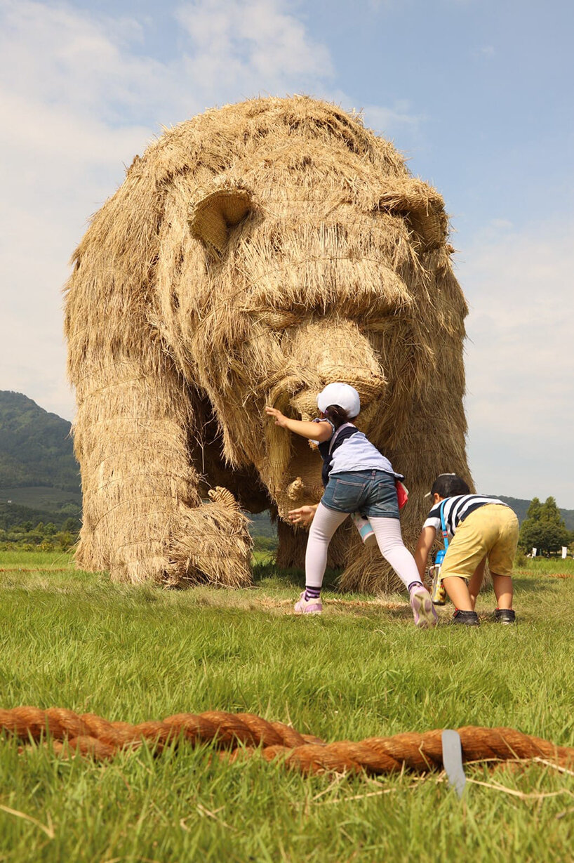 huge rice straw creatures take over the wara art festival in japan - 1