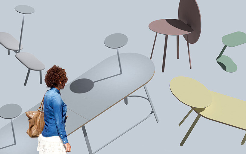 'haven' social table collection by mike & maaike brings people together purposefully