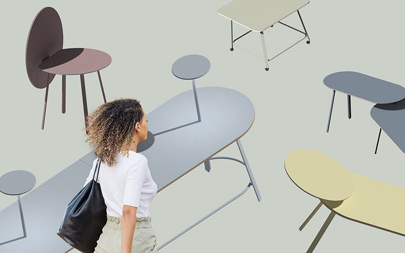 'haven' social table collection by mike & maaike brings people together purposefully
