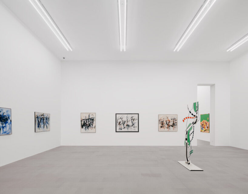 the new exhibition areas echo the overall additive character of the küppersmühle