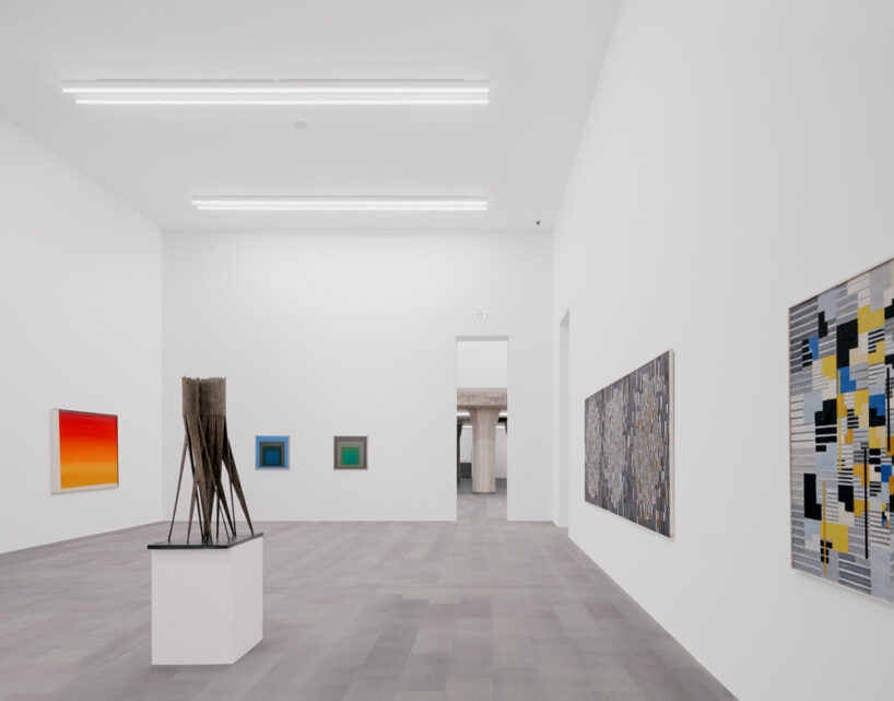  in their architecture and interior design, the galleries reference the existing exhibition spaces