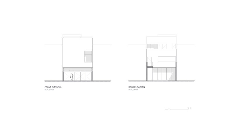 front and rear elevation