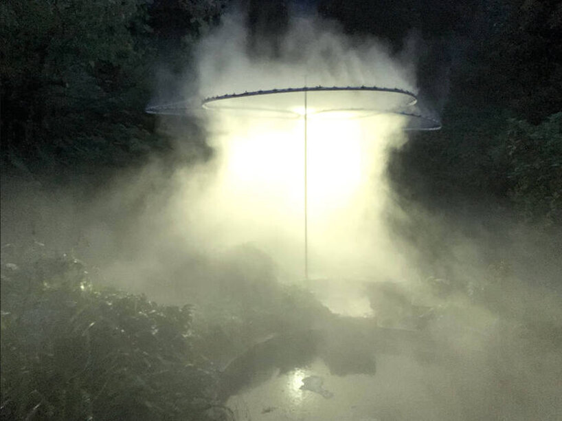 the augmented reality transform the pavilion at night