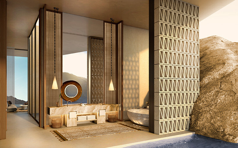 oppenheim architecture breaks ground on desert rock resort in the mountains of saudi arabia