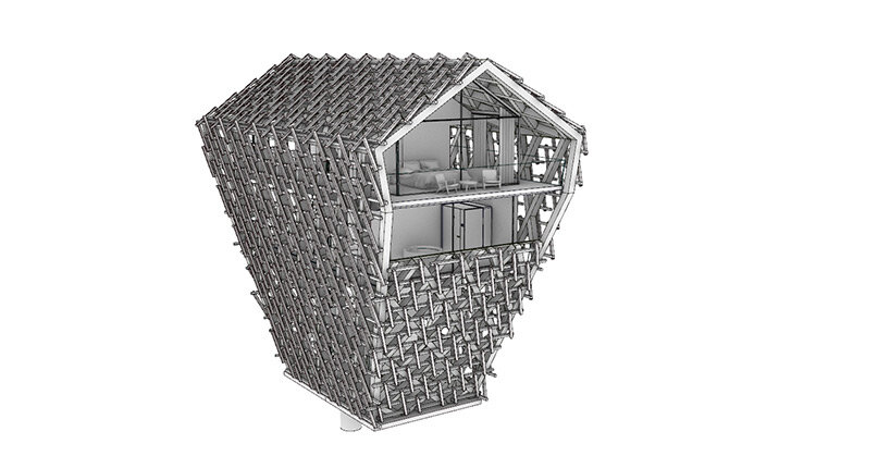 axonometric of unit B