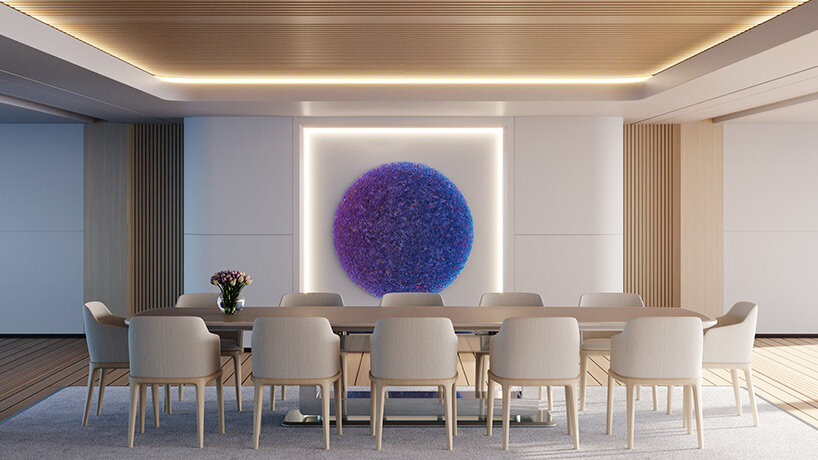 futuristic superyacht by feadship uses AR to generate fully virtual command center