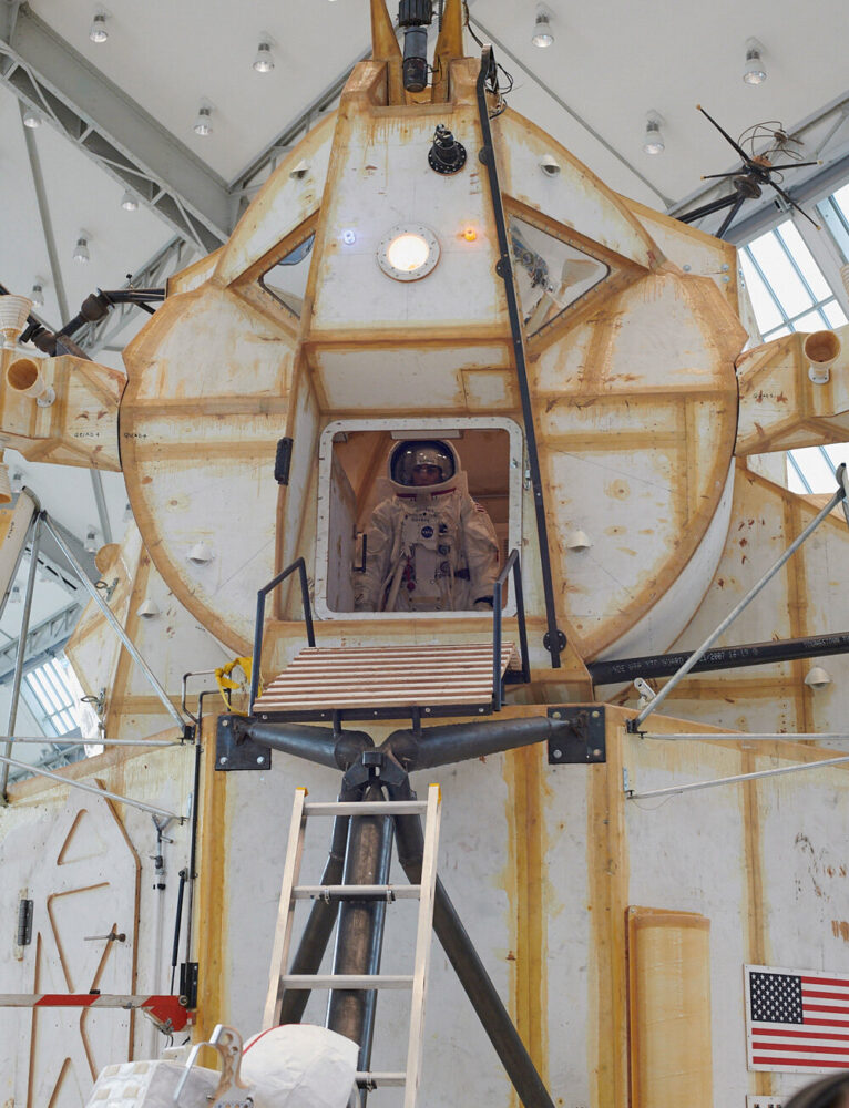 the landing excursion model (LEM) | image © designboom