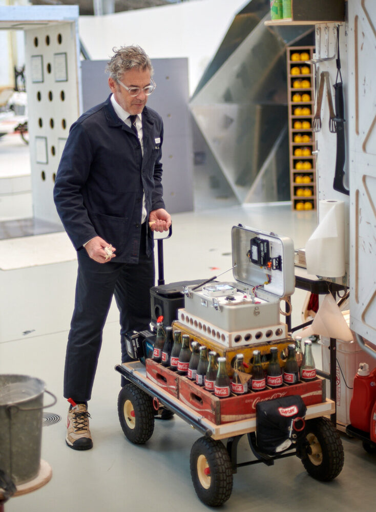 at the transubstantiation ritual | image © designboom