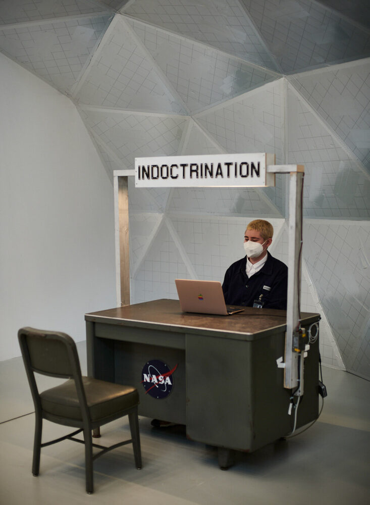 indoctrination desk | image © designboom