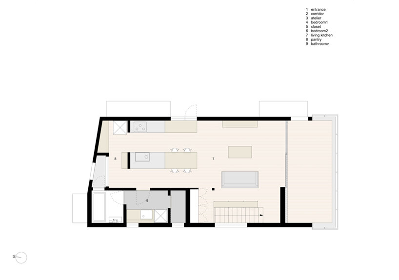 second level floor plan