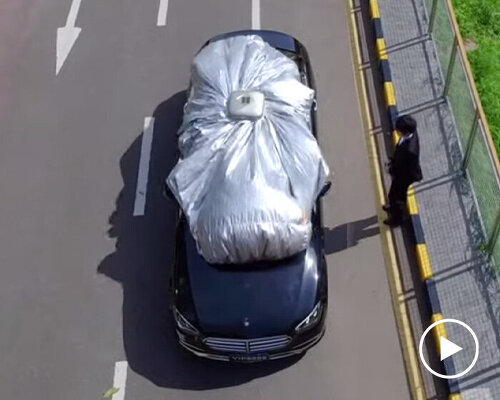 vinoya is an automatic car cover that deploys in just 30 seconds
