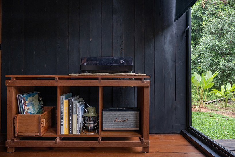 the interior of the cabin