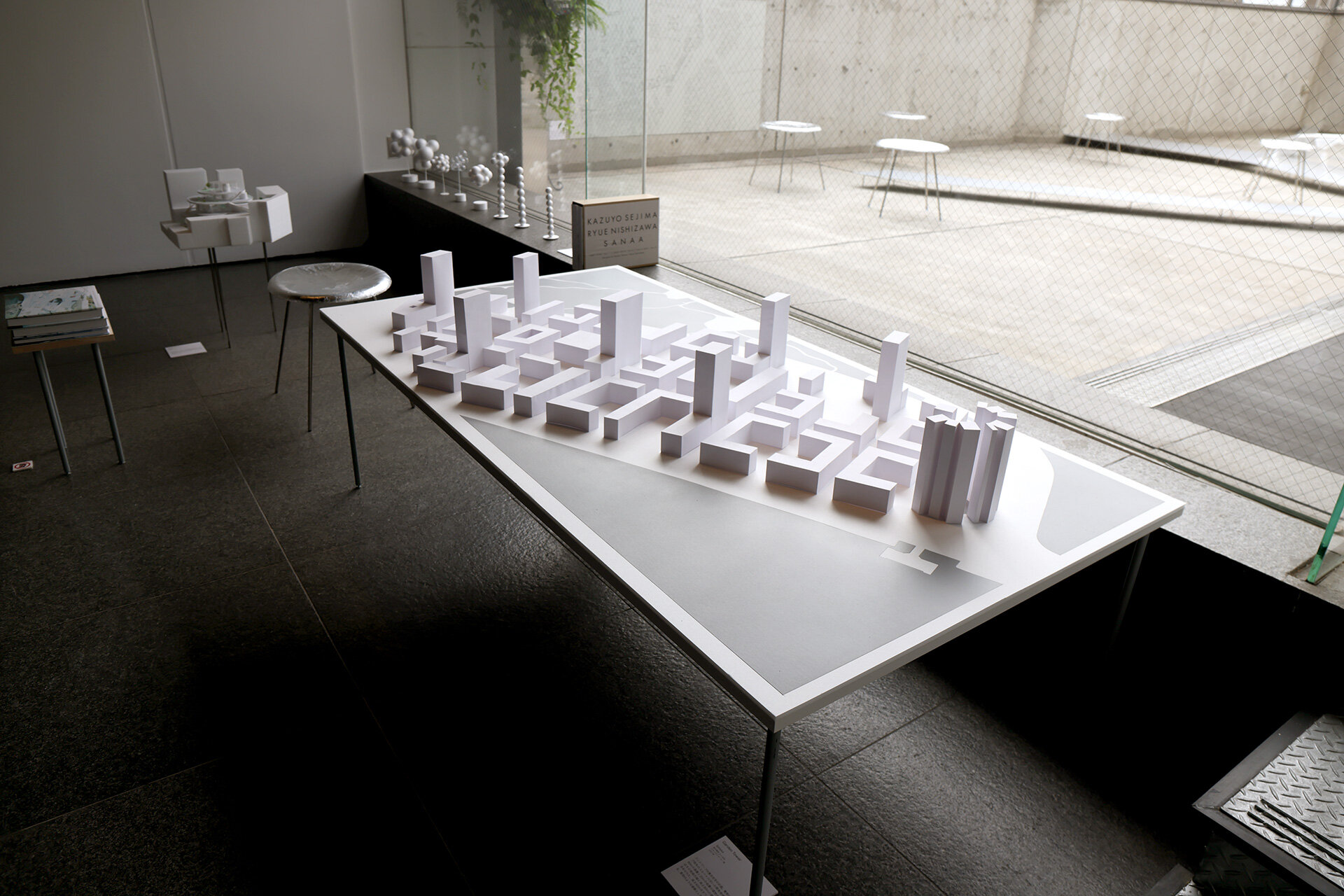 garden tower, SANAA (2021) model at scale 1:500