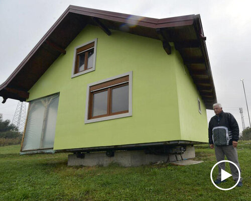 bosnian man builds a rotating house to give his wife better views