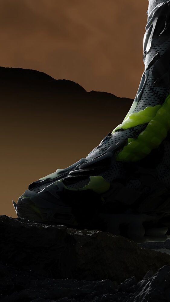 snippet of the process showing experimentation with textures and layering various elements and their interaction