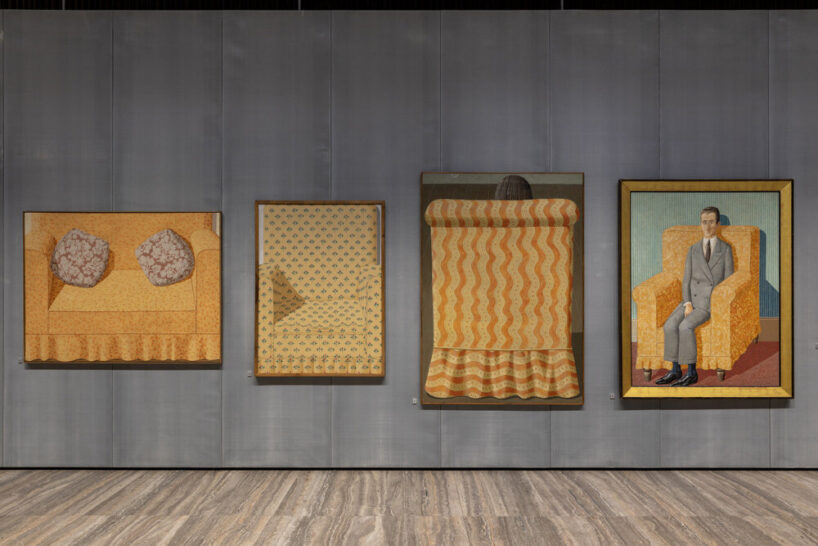 from left to right: sofa, 1968 | armchair, 1968 | fauteuil n. 2, 1967 | portrait de santiago martin el viti-homme assis, 1966