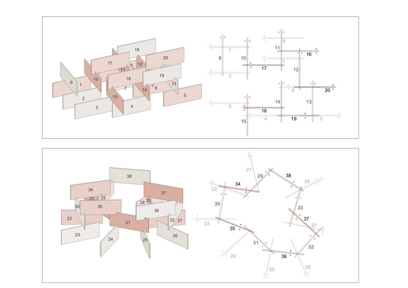 ELASTICOfarm’s granite ‘houses of cards’ are evolutions of each other