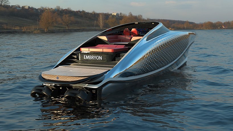 embryon is a 24-meter translucent yacht concept by pierpaolo lazzarini