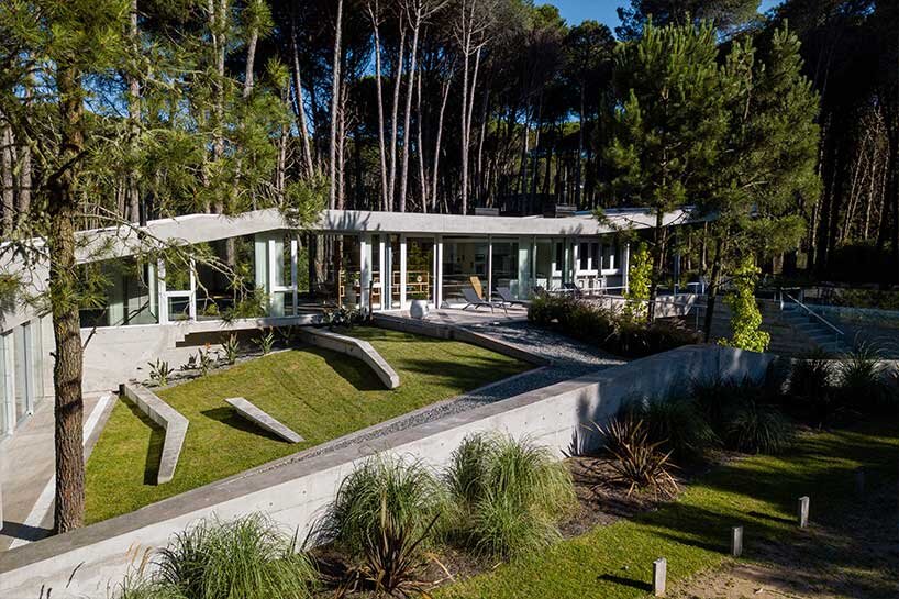estudio galera builds concrete house in argentina by proposing but not imposing uses