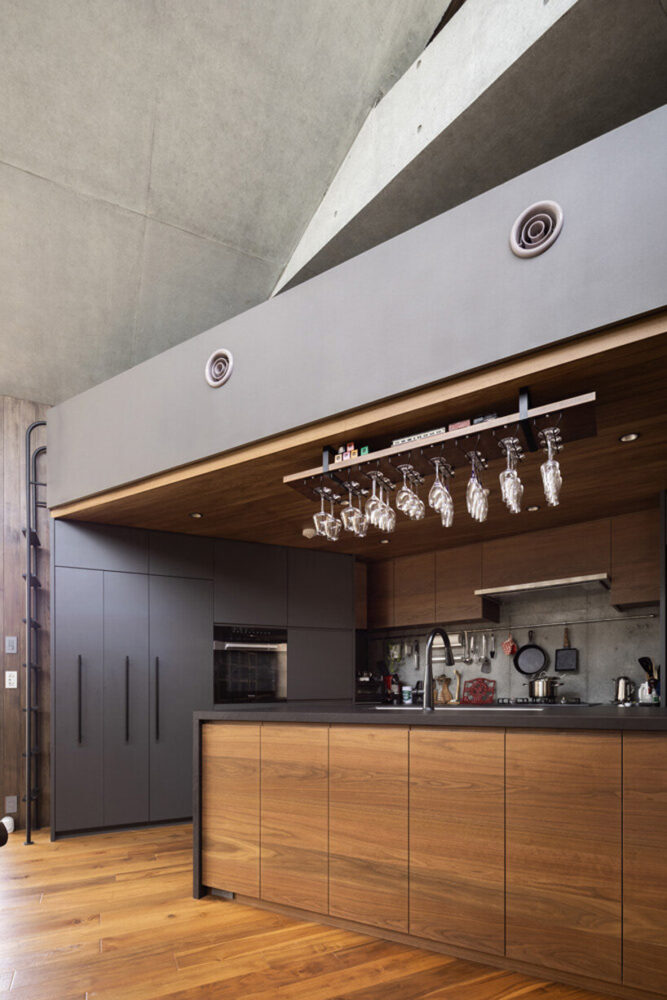 kitchen in the duplex residence