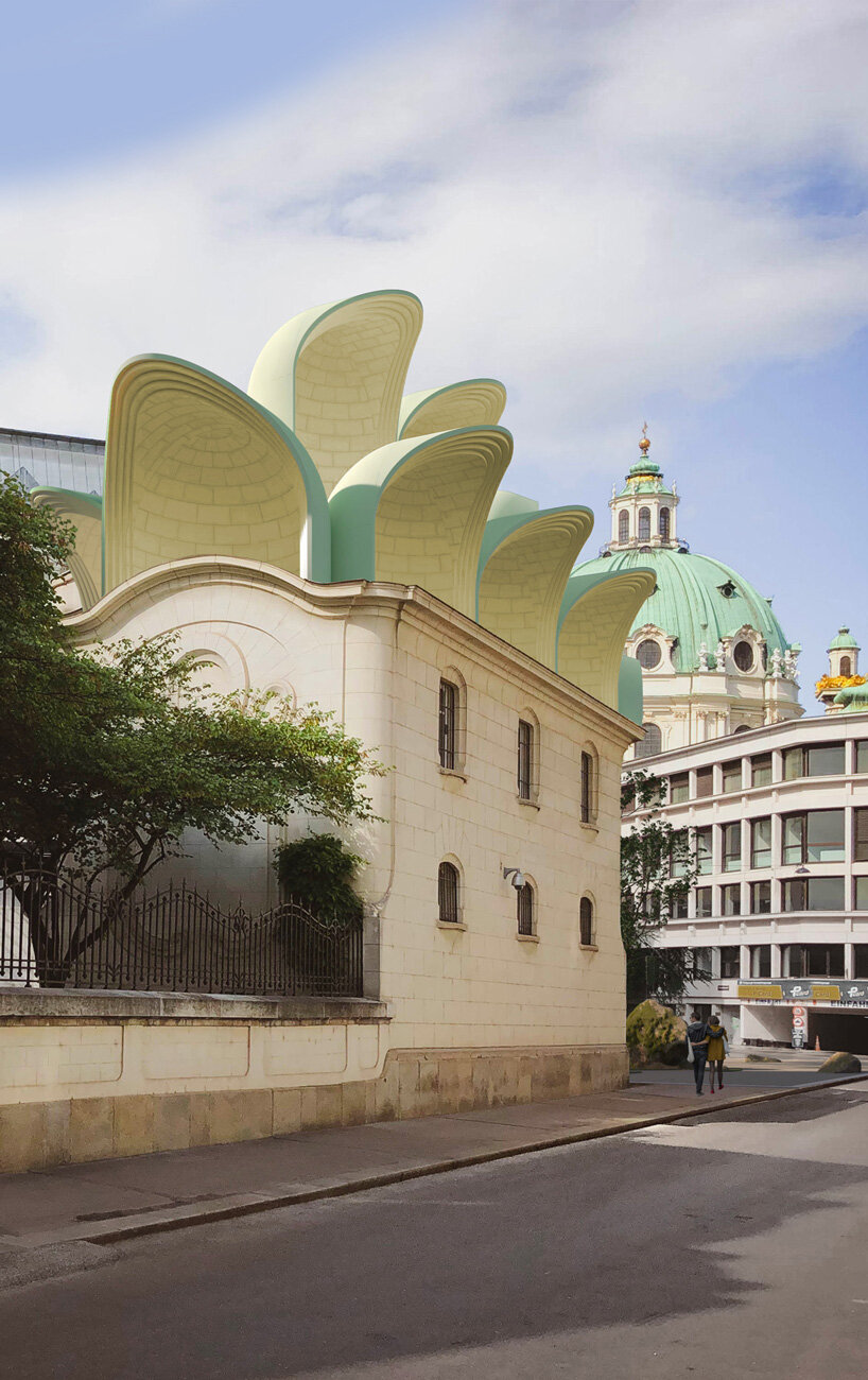 malka architecture french embassy extension in vienna