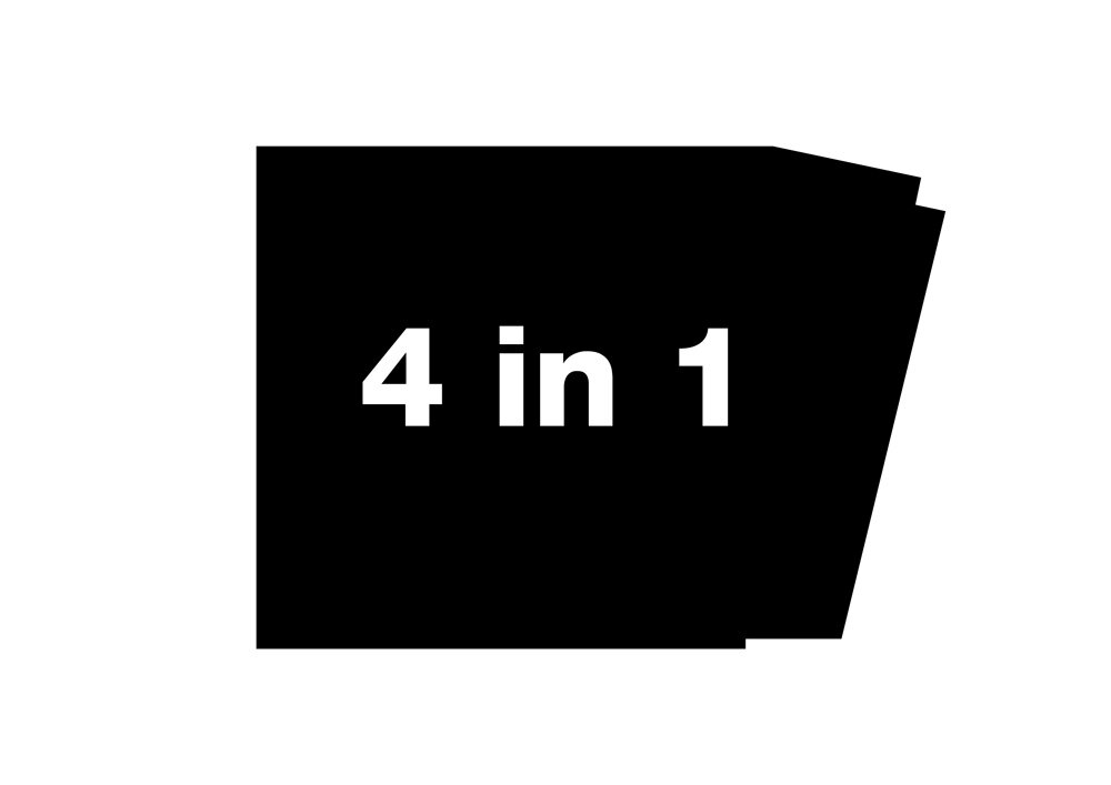 rather than treating the existing building as a singular mass, the project breaks it into four quadrants | image courtesy OMA