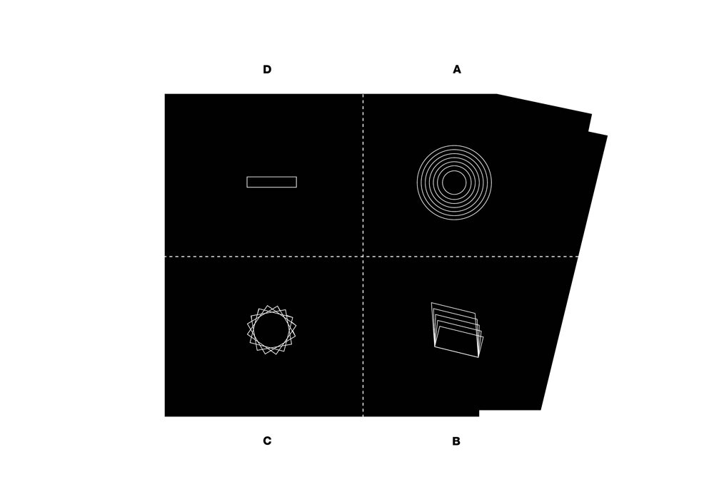 each quadrant has different architectural and commercial qualities, targeted at different audiences: classic, experimental, young, generic | image courtesy OMA