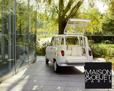 mathieu lehanneur reimagines the renault 4L as an open 'nomad hotel suite'