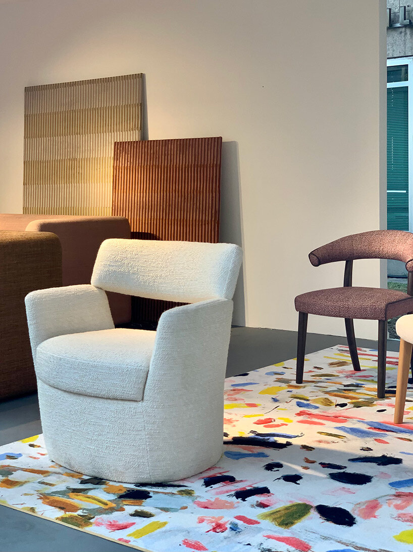 sam baron's majordome collection for pierre frey reinterprets a boudoir lounge