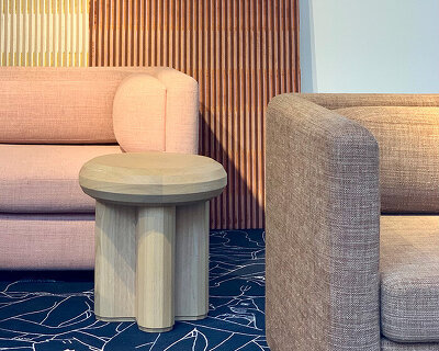 sam baron's majordome collection for pierre frey reinterprets a boudoir lounge