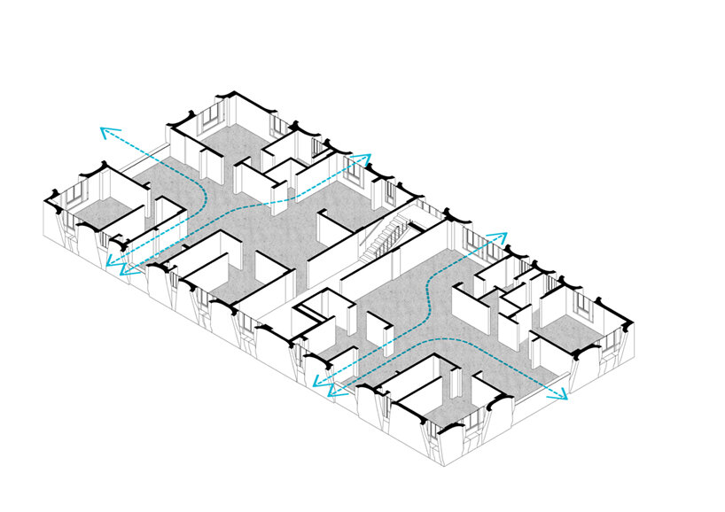 floor plan axonometric
