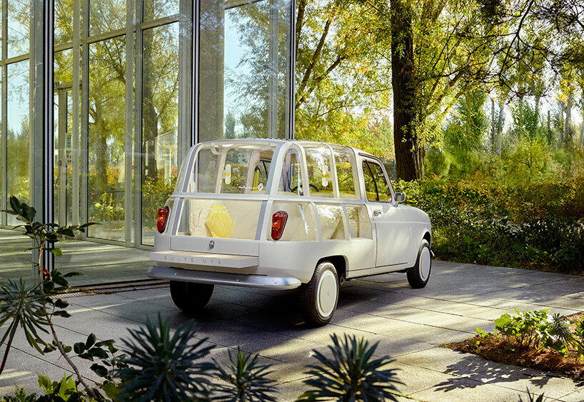 mathieu lehanneur reimagines the renault 4L as an open 'nomad hotel suite'