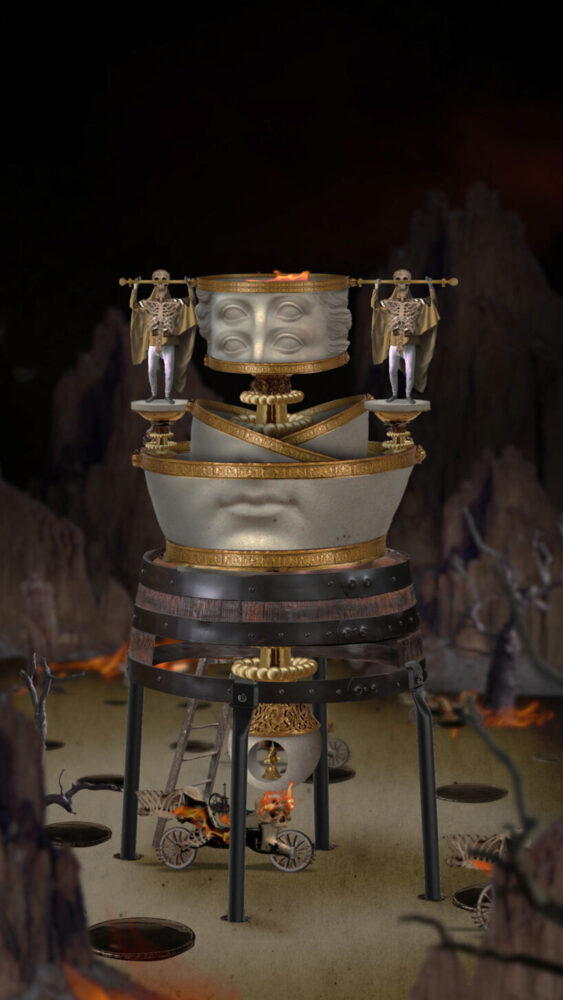 sholim, heaven x hell series, hell 1, 2020. courtesy of colección SOLO. 