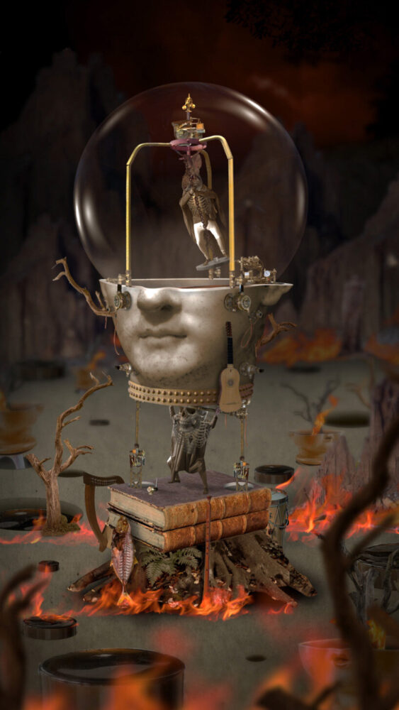 sholim, heaven x hell series, hell 2, 2020. courtesy of colección SOLO. 