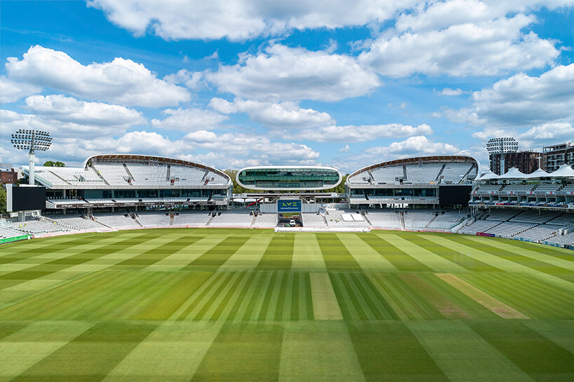 wilkinson eyre's pair of new stands provides unrivalled views of lord's cricket ground