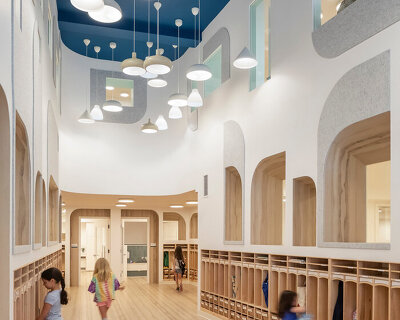 BAAO architects designs its 'city kids' school in brooklyn with soft, playful shapes