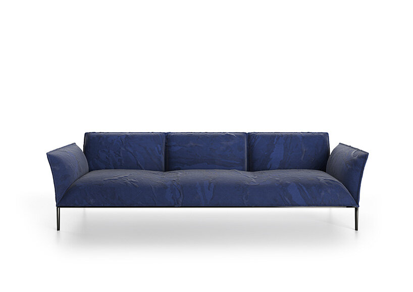 marcel wanders studio references an olive leaf in eufolia sofa for