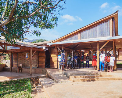 terrain architects erects a cluster of timber units for terakoya school in uganda