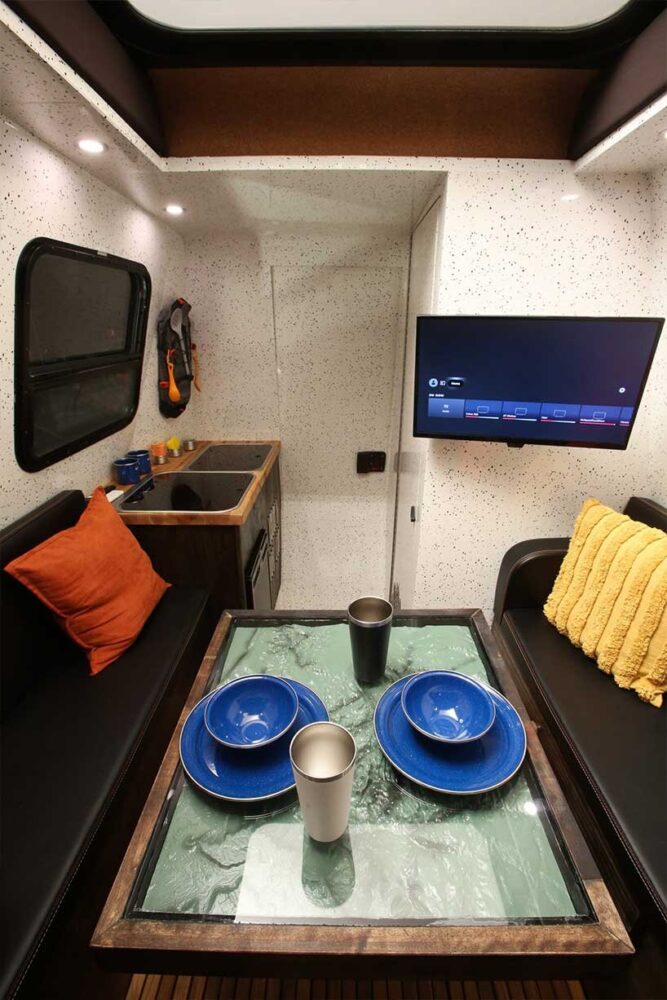 a 3D-printed dining table