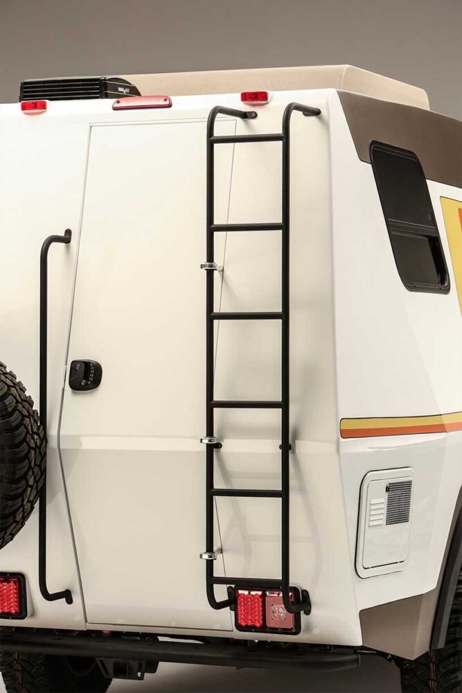 the team could have fitted a flat door but decided the result would not look as integrated