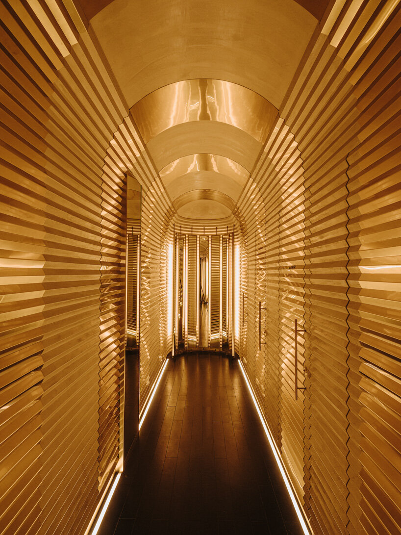 sculptural wooden ceiling tops astet studio leña marbella restaurant in spain