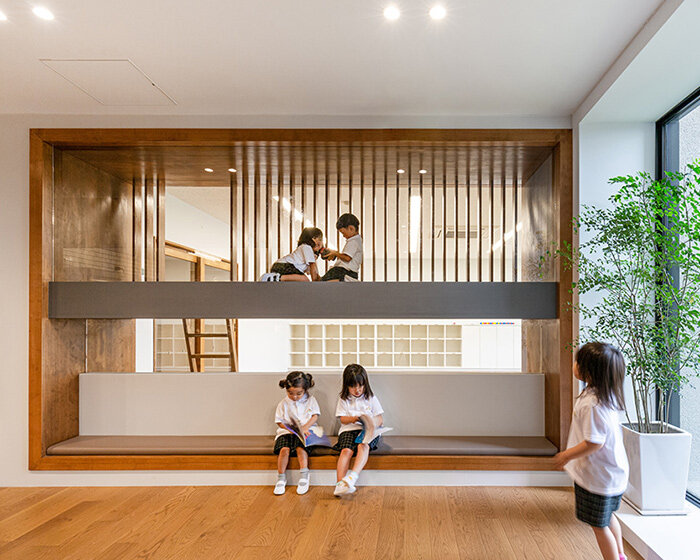 hibinosekkei + youji no shiro's kindergarten teaches through the awakening of five senses
